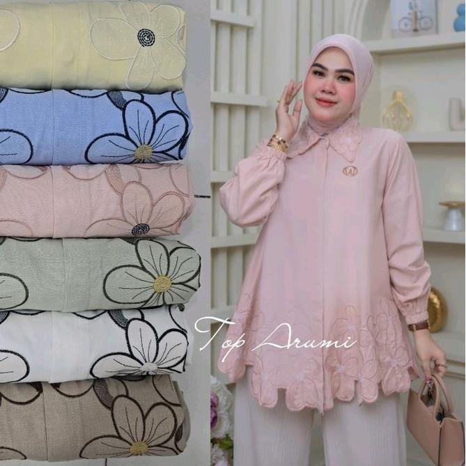 Kemeja Wanita Winody Katun Dewasa Baju Cewek Atasan Cantik
