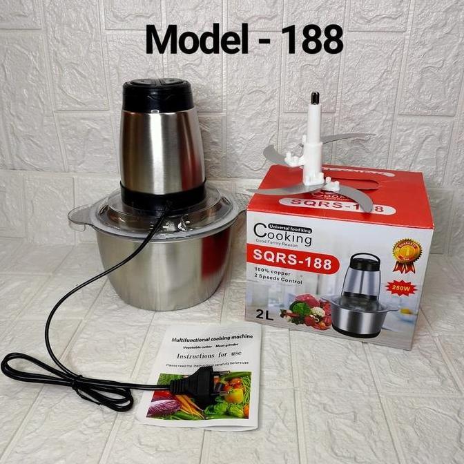 MKC KIMISO Chopper Stainless Blender Daging Serbaguna SQRS 188 & MKC 128