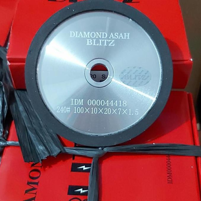 Diamond asah blitz 4inch 1 sisi ,,batu asah blitz