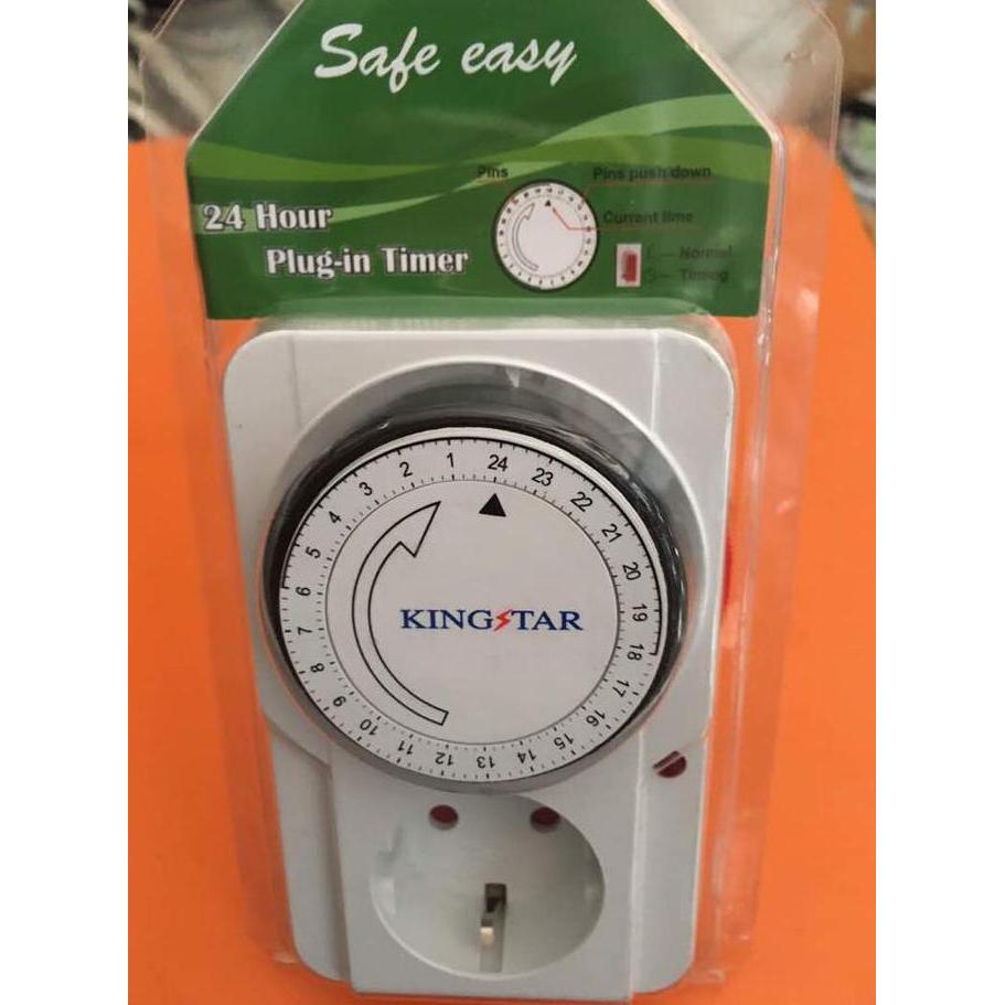 Timer listrik 24 jam / timer kingstar / timer analog / timer colokan