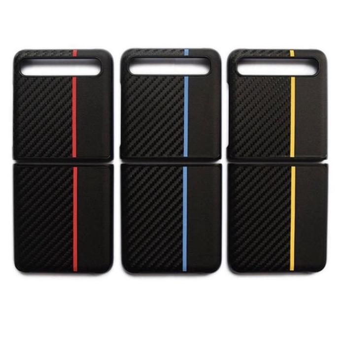 SAMSUNG Z FLIP 1/Z FLIP 2/SAMSUNG Z FOLD 2 CASING COVER MOTIF CARBON