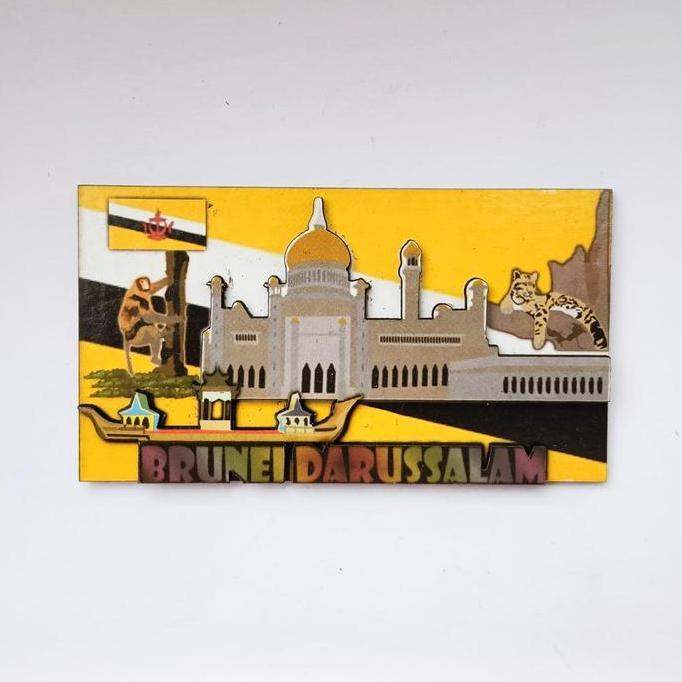 Souvenir magnet kulkas Brunei Darussalam oleh oleh negara Brunei