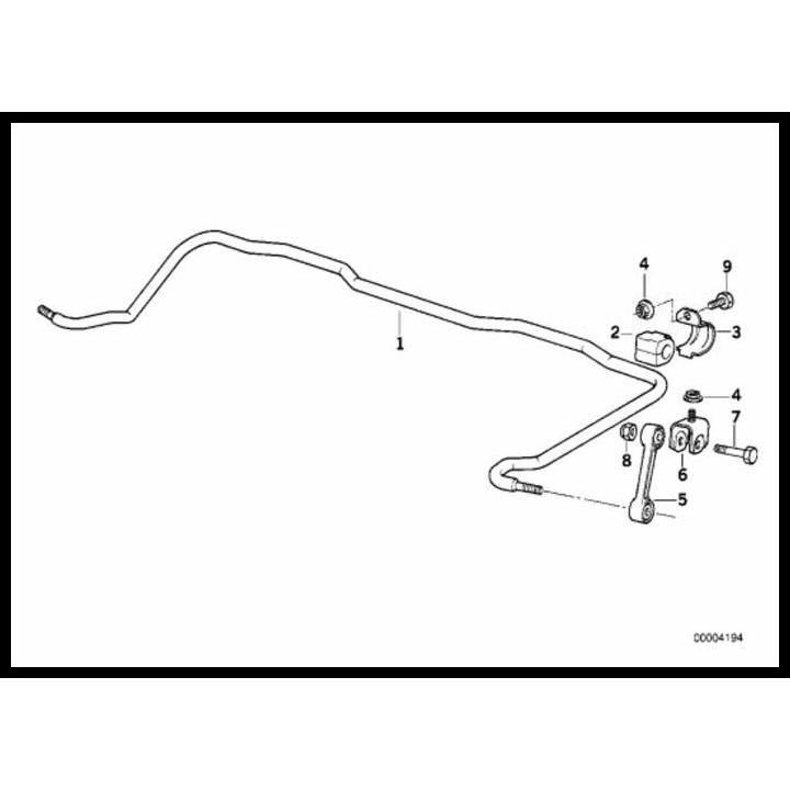 DISKON BAR STABIL BELAKANG BMW E36 - GENUINE PARTS 