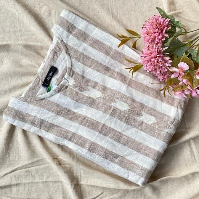 New Midori-Bazla Dress Vol 2 -Gamis Salur Linen Import - Gamis Wanita Dewasa Muslim Promo Lebaran