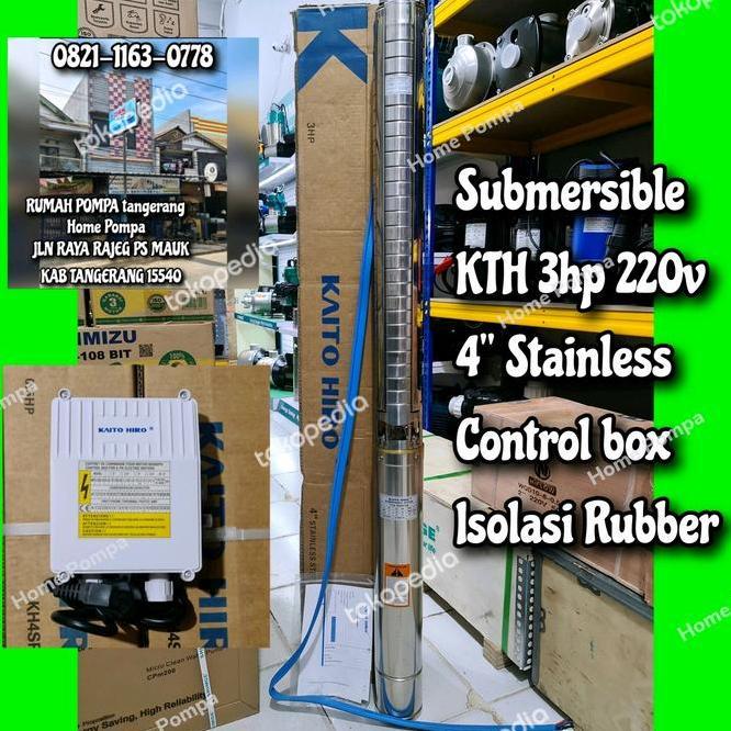 Pompa Submersible Kth 3Hp 4Sp5/25 Pompa Satelit Stainless Kaito Hiro