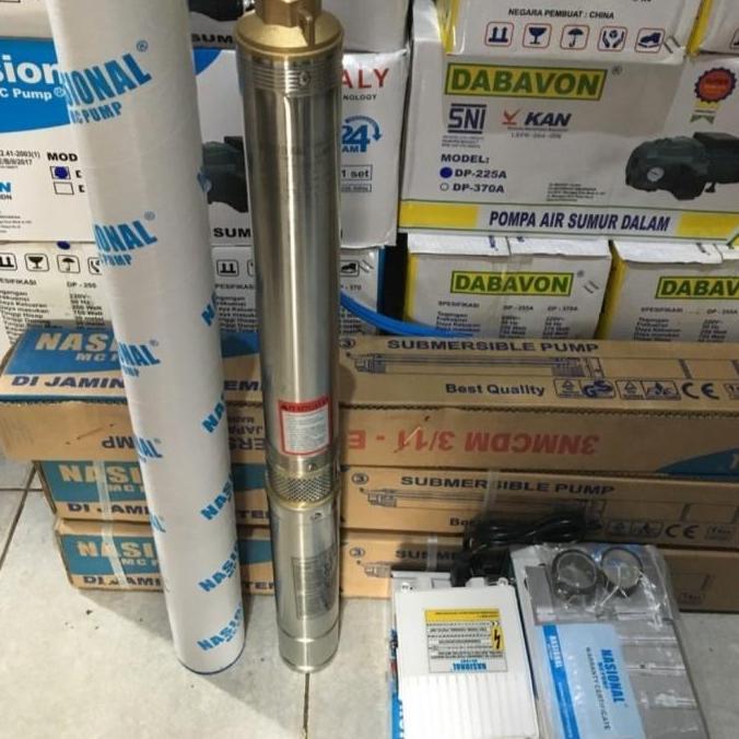 Pompa Satelit 4" Nasional Mcpump 0,5 Hp Kipas Noril Submersible Pump