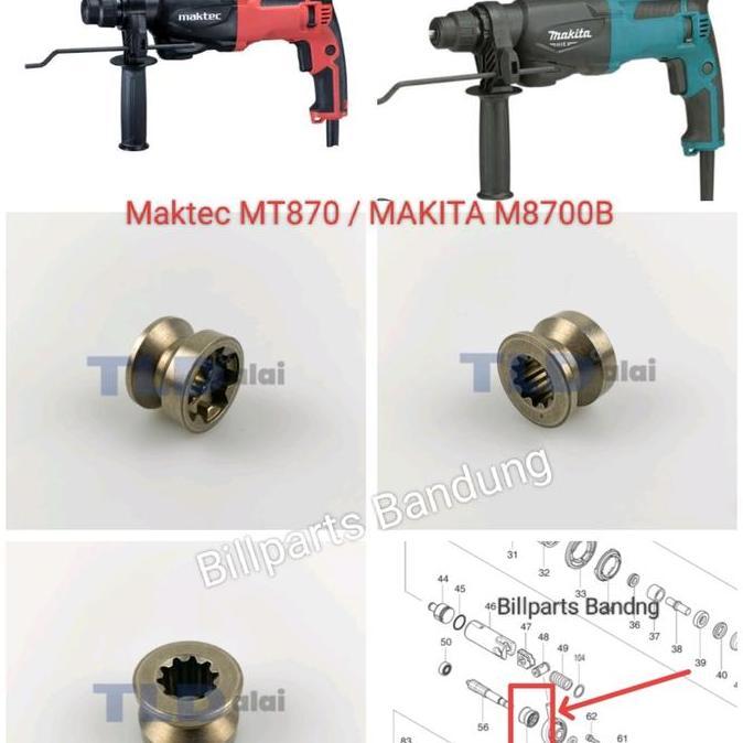 @@@@] part jack shaft MT870 M8700 bor Maktec Makita as gear pengatur drill MT 870 / M 8700 B rotary 
