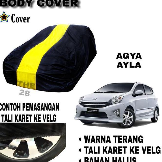 Sarung Mobil Agya Kuning Ayla List Single Cover