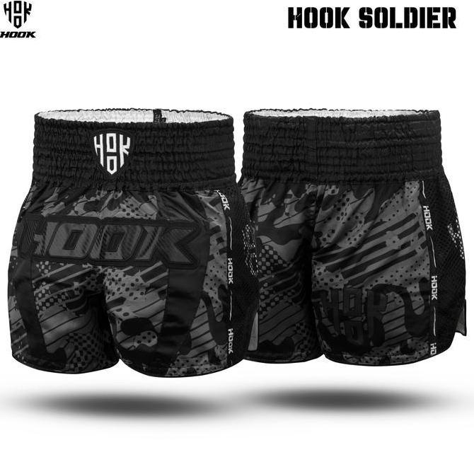 Celana Muay Thai Hook, Muay Thai Short Hook, Celana Muay Thai Soldier