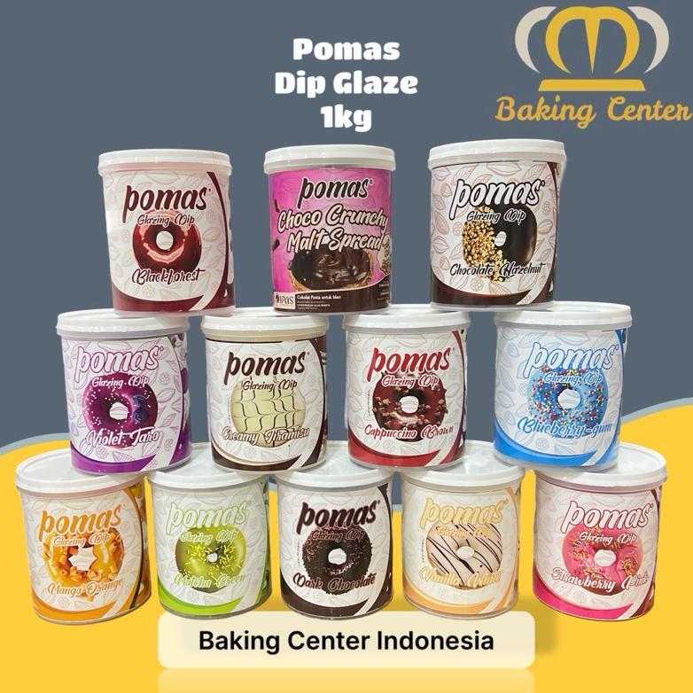 Terlaris Pomas Dip Glaze 1kg - Warna Menarik, Rasa Lengkap