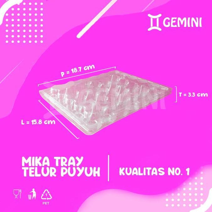 MIKA TELUR PUYUH 30 LUBANG/ TRAY TEMPAT TELUR PUYUH/ ADA PENGUNCI MIKA LJ