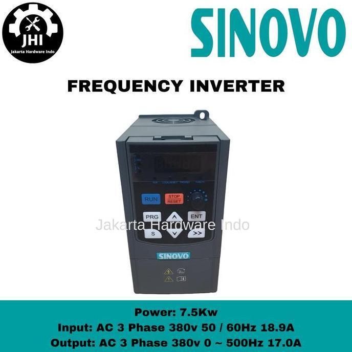 HARGA DISC - INVERTER VFD 7.5KW/10HP 380V 3Phase Variable Frequency Drive SINOVO
