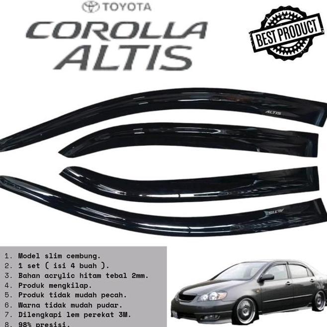 Talang Air Mobil Tahun 2001 Toyota Corolla Altis 2002 2003 2004 2005 2006 2007 Car Penutup