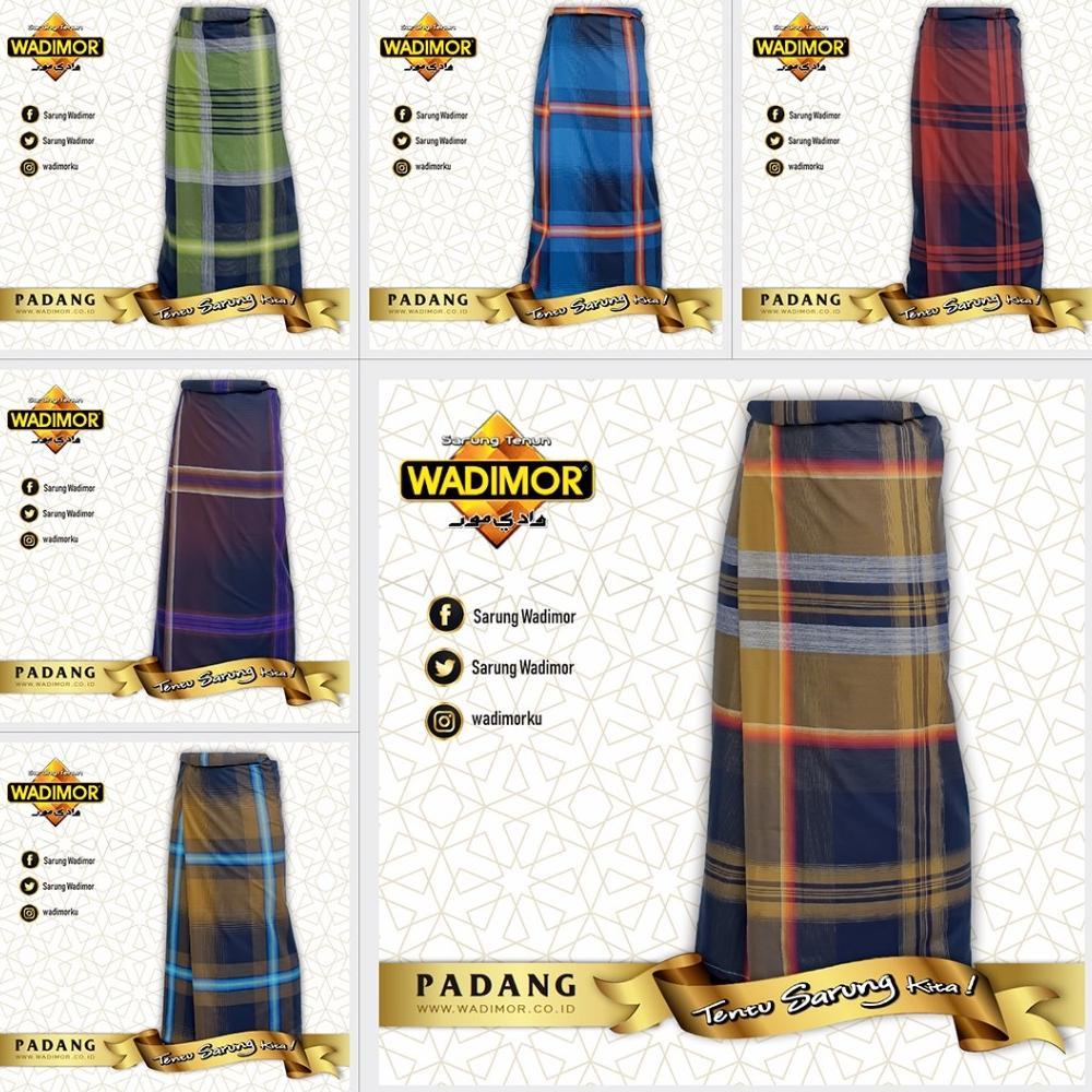 Sarung Wadimor Padang Horison Tiga Dara Klir Kain Samping Tenun Motif Kotak Kotak2 Dewasa Pria Laki 