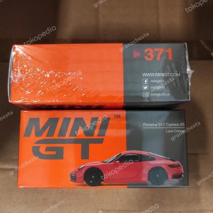 Promo MINI GT 371 PORSCHE 911 (992) CARRERA S LAVA ORANGE Diskon