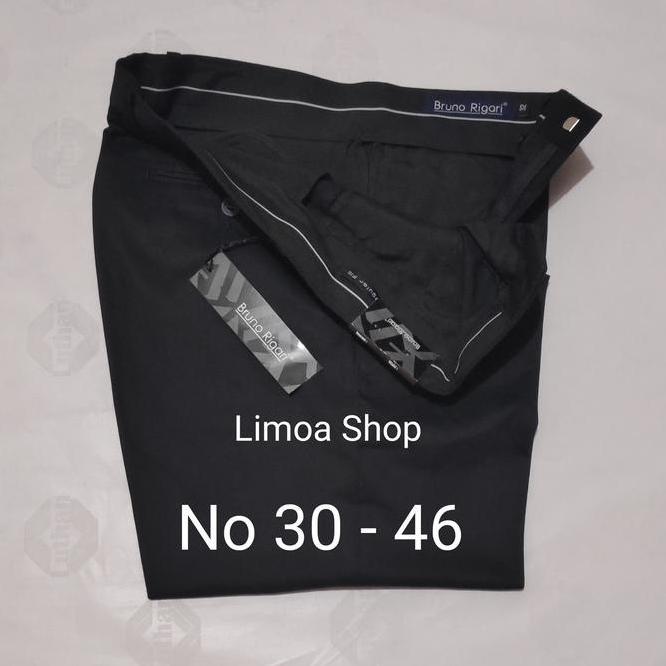 Celana Kerja Pria Celana Kerja Pria Formal Hitam Regular Bruno Rigari Br
