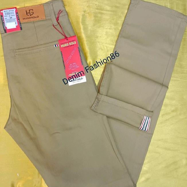 Celana Panjang Chino Celana Panjang Chino Hugo Gold Slimfit / Dewasa Pria