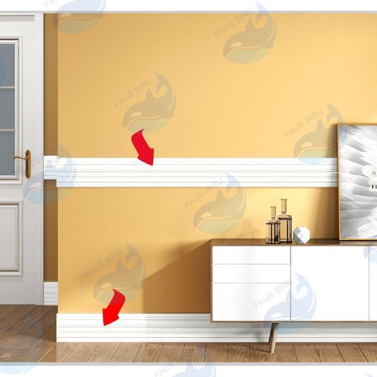 Exclusive Paus Biru - List Foam Wallpaper Wall Border List Foam 3D List Dinding 2.3 Meter Wall Borde