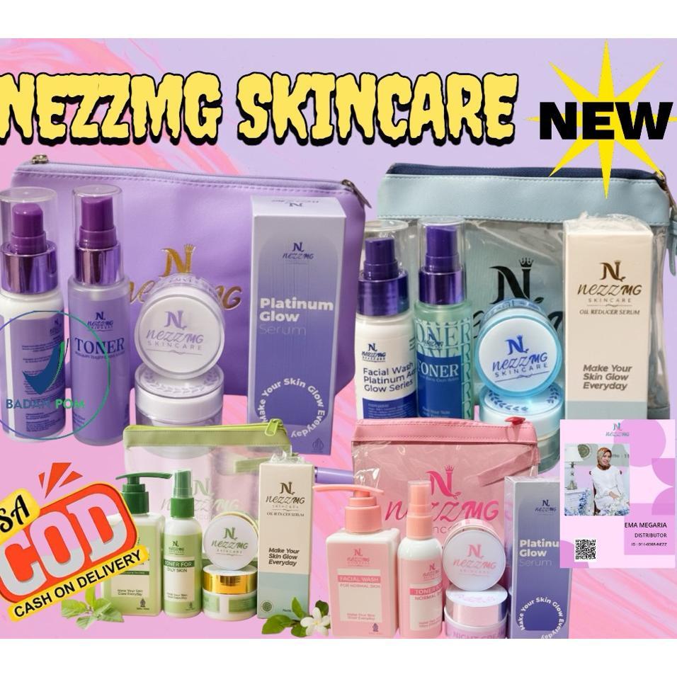 Nezzmg Skincare Paket Lengkap+ Serum  Original 100% Garansi Uang Kembali Kalau Tidak Ori