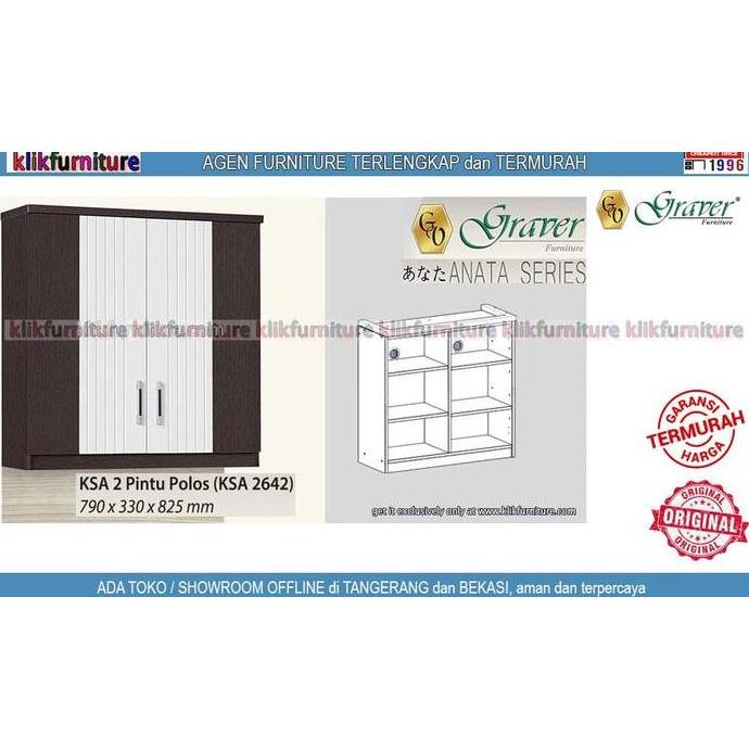 KSA 2642 Kitchen Set Atas 2 Pintu Seri Anata Graver