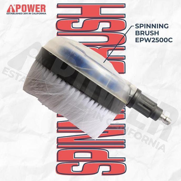 HARGA SAHABAT - SPINNING BRUSH FOR WASHING CAR UP TO 2500PSI APW3800