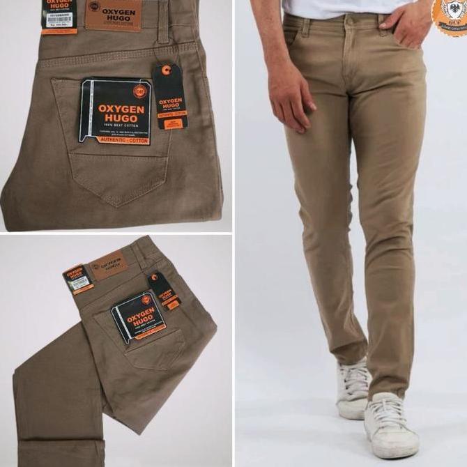 Oxygen Hugo Celana Oxygen Hugo Celana Panjang Tebal Hitam Pria Dewasa Semi Jeans
