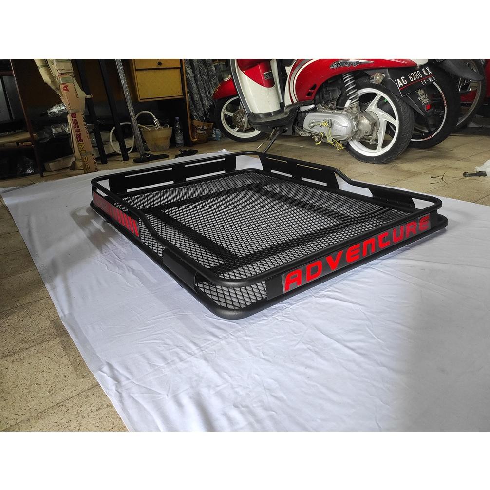 FREE ONGKIR RAK MOBIL ROOFRACK OFFROAD RAK ATAS MOBIL SIZE LARGE + CROSSBAR UNIVERSAL