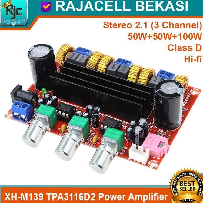XH-M139 TPA3116D2 Power Amplifier 2.1 Class-D 2x50watt +100W Subwoofer