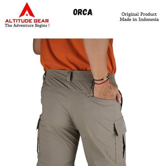 Eiger - Celana Orca Quickdry Stretch Katun Hitam Cargo Panjang Pria Dewasa