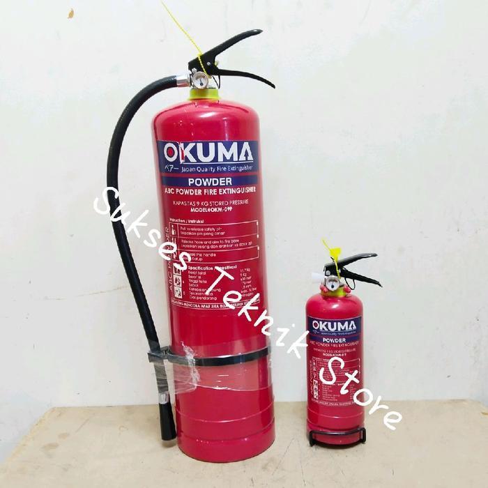 Okuma 09P POWDER 9KG ALAT PEMADAM API / TABUNG APAR KEBAKARAN SATU SET