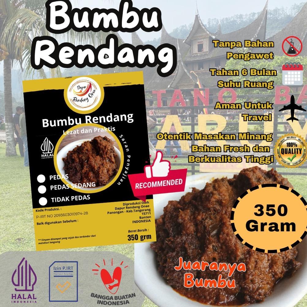 Terlaris Bumbu RENDANG Asli Padang Bumbu Rendang instan Rendang onee