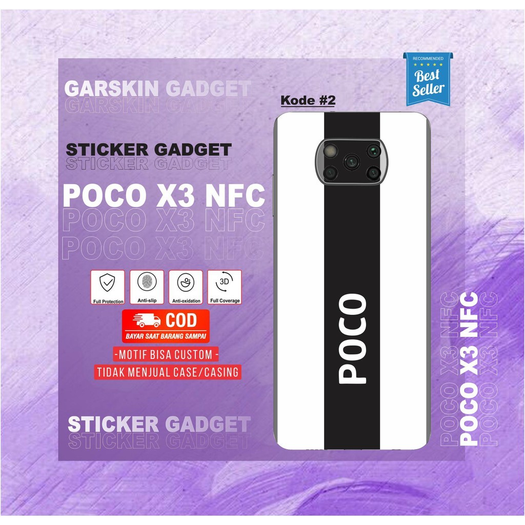 Garskin Case Poco X3 Nfc Custom Bisa COD 2Pcs