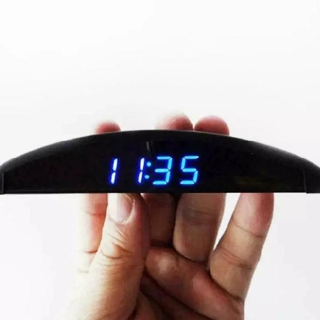 Termometer Voltmeter Jam Mobil Digital LED / Jam termometer layar Digital LED mobil 2In1 MS