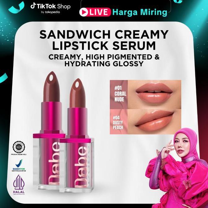 2 SANDWICH CREAMY LIPSTICK SERUM DABE BEAUTE