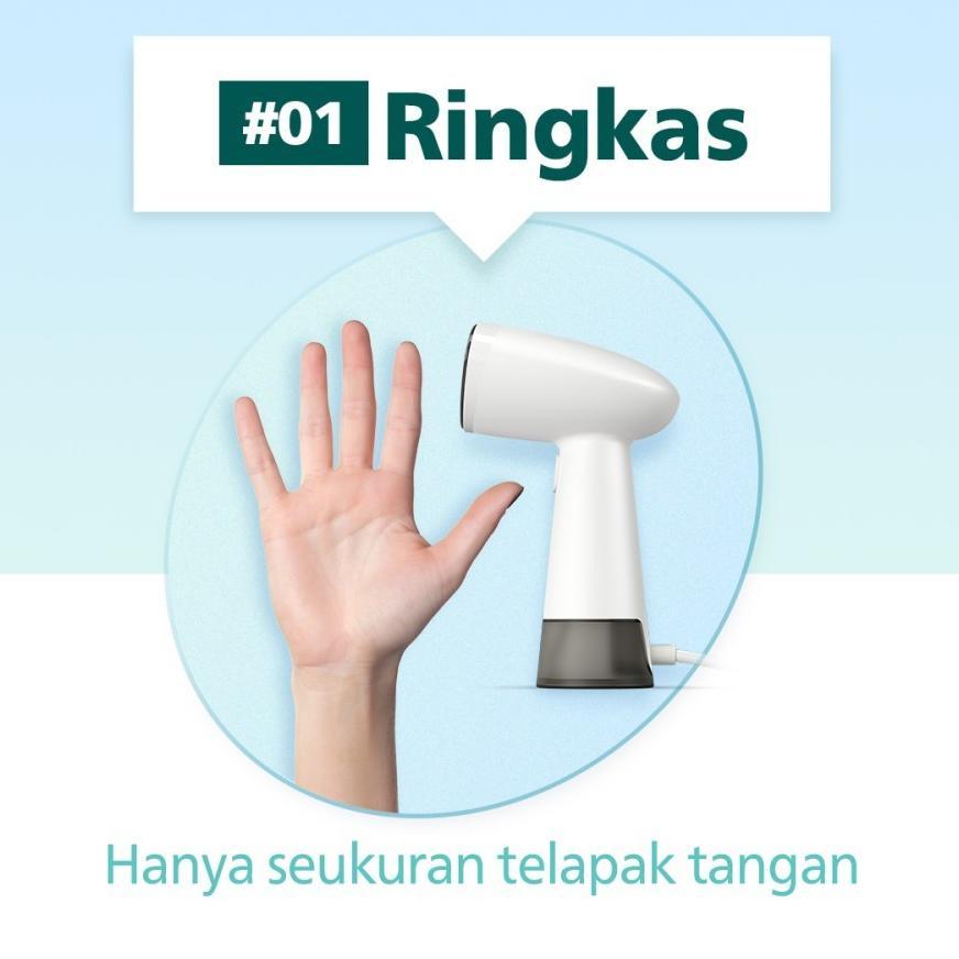 BESTPROMO Philips STH1010/10 Handheld Garment Steamer STH1010 - Putih