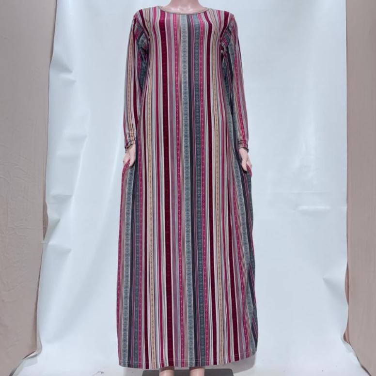 Daster gamis jumbo standar/ bahan Jersey Korea premium motif terlari model gamis terbaru