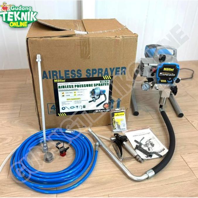 Mesin Semprot Cat Spray Gun AIRLESS MOLLAR APS1200 T800A 800W 1200W / Mesin Cat Tanpa Kompresor Spra
