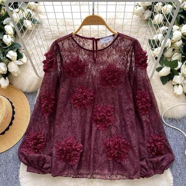 Vivorie Premium At Vivorie Premium At 3168 Everly Blouse Bunga