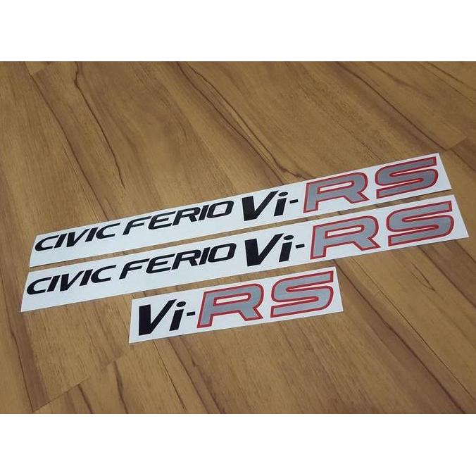 stiker mobil Honda Civic Ferio Vi-RS