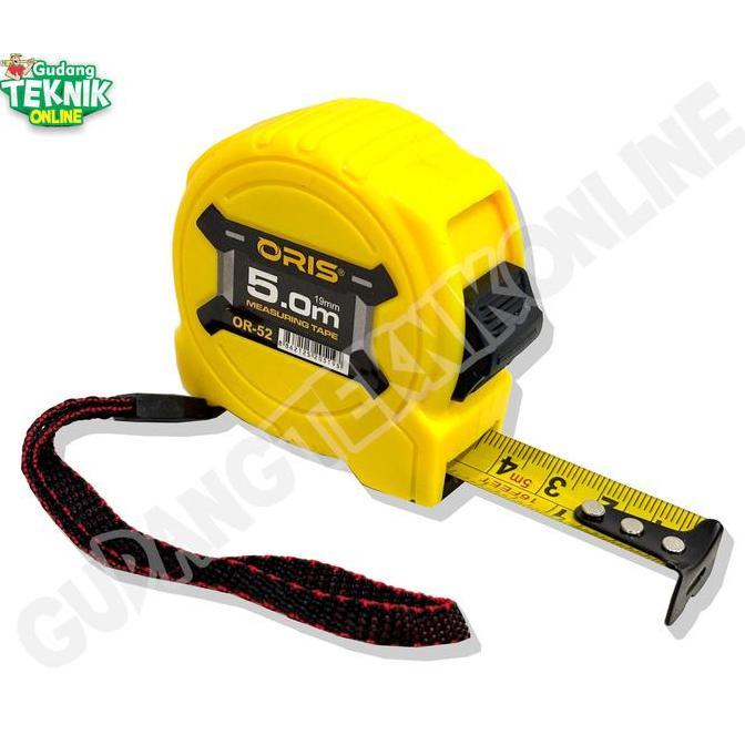 Meteran 3M 5M 7.5M DOUBLE STOP ORIS TYPE 52 / Meter Meteran 3 5 7,5 Meter Tukang Bangunan Kayu Roll 
