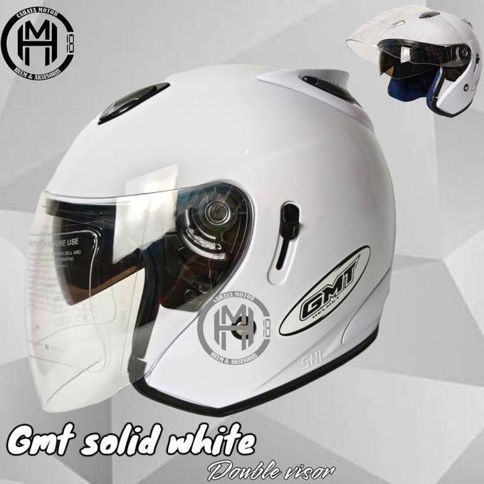 HELM GMT PUTIH | DOUBLE VISOR | MODEL INK CENTRO