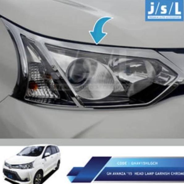 Garnish Headlamp / Avanza 2016 List Lampu Depan Chrome Jsl Grand 2016-2018