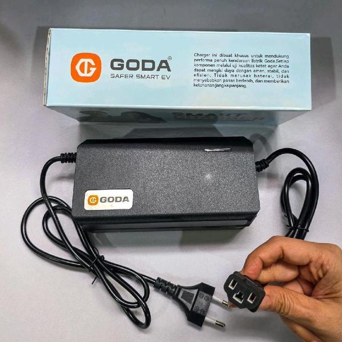 Promo Charger Sepeda Listrik Goda RRQ 48V 12AH Original / Cas Sepeda Listrik Goda Original Model Ter