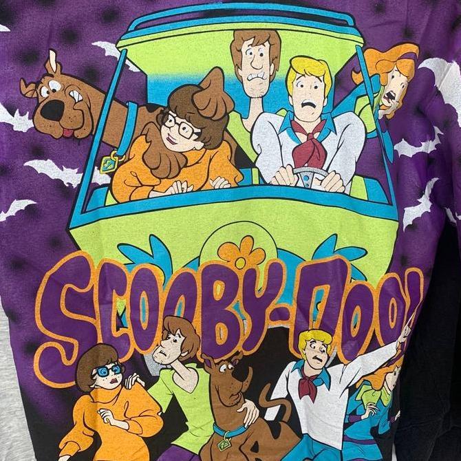 Aop Oversize Shirt Aop Oversize Shirt Kartun Purple Cute