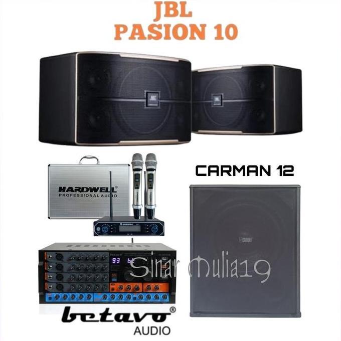 TERMURAH - PAKET SOUND SYSTEM KARAOKE SPEAKER JBL PASION 10 ORIGINAL AMPLI BMB