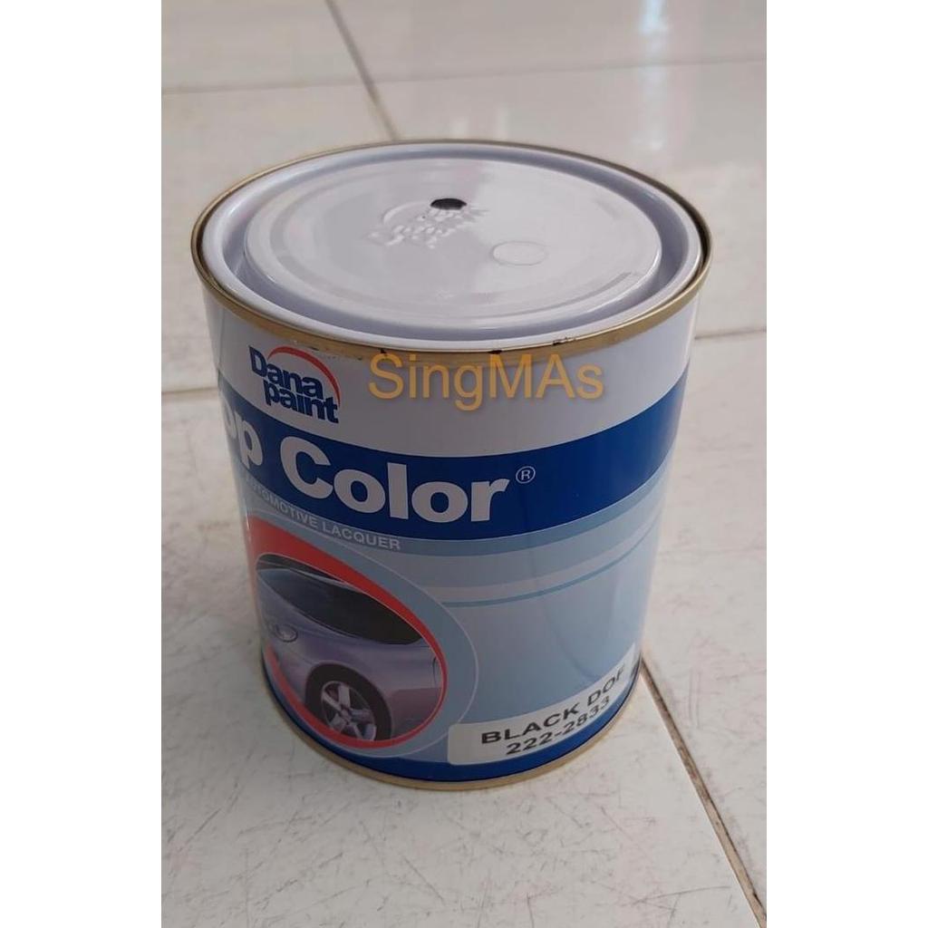 Cat Mobil Duco TOP COLOR 222-2833 BLACK DOF 1Kg Hitam Dop Dana Paint