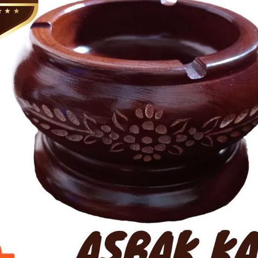 Asbak Ukir Kayu Jati