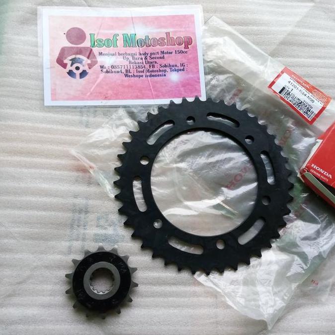 HARGA DISC - Gear Set Depan Belakang CBR 250R - Sprocket CBR 250RR - Gir Depan Gir Belakang CBR 250R