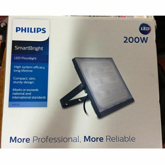 HARGA DISC - Philips BVP176 Lampu Sorot LED 200W Flood Light 200 Watt BVP 176 Putih