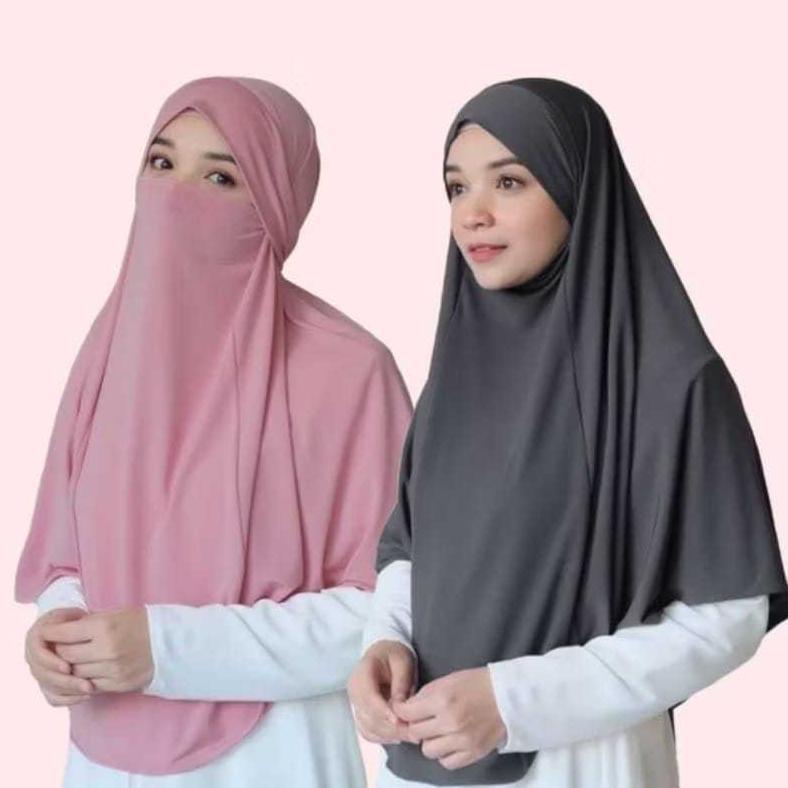 HEMAT KUMALA HIJAB KHIMAR INSTAN SYARI BAHAN JERSEY PREMIUM LEMBUT ADEM